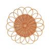 Artistic Handwoven Rattan Wall Hanging Flat Basket Nordic Styles Farmhouses Weave Rrnament Wall Decoration for Living Room