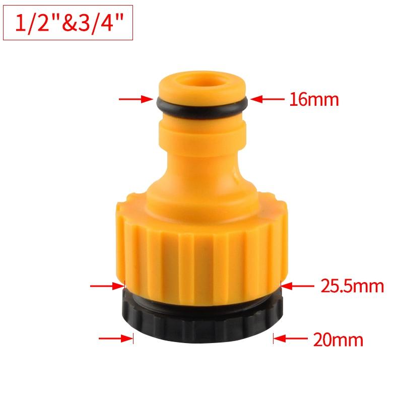 

Быстрый соединитель для шланга 16 мм, ниппель с внутренней резьбой, адаптер для шланга, адаптер для садового полива, ирригационные фитинги, универсальный 1/2 3/4 дюйма