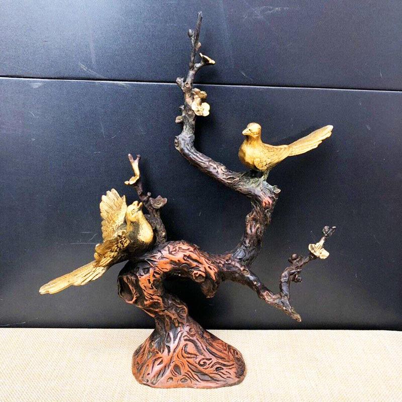 Colorful Joyful Home Decor Copper Creative Ornament Magpie Wedding Painted Craft Gift Decoration