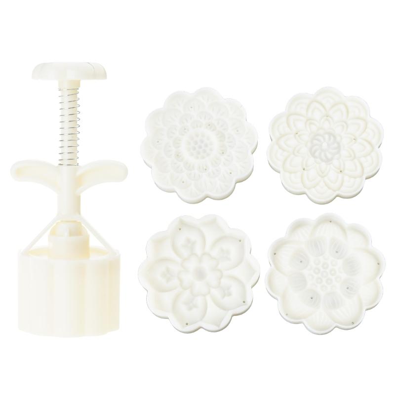 

75g Cute Lotus Shape Plastic Dessert Molds Dessert Mold DIY Baking Accessories Kitchen Gadget for Mid-Autumn Festival 1