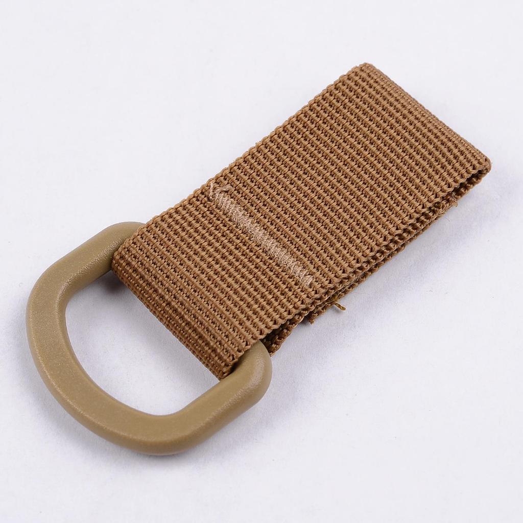 Small Tactical Nylon Buckle Carabiner for Military Enthusiast Bags & Keyrings