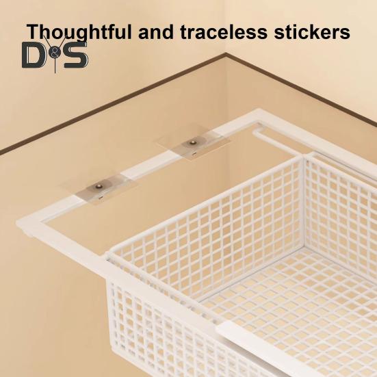 Sertar agățat extensibil Rezistent la coroziune Rezistent la coroziune Accesorii glisante sub raft Coș de depozitare