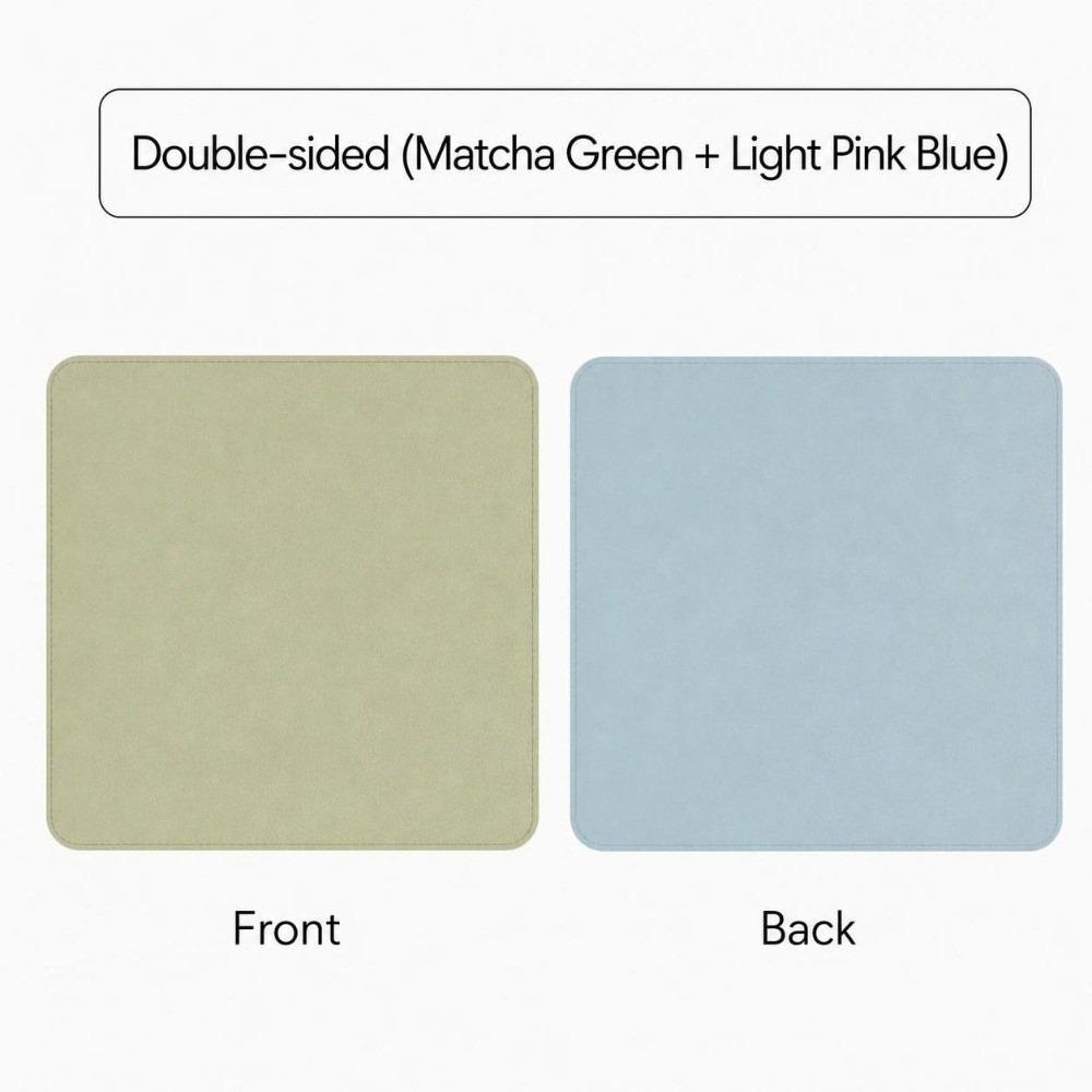 Front and Back Color Matching Leather Mouse Pad Writing Mat Laptop Table Mat  Home