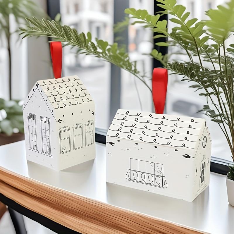 24Pcs House Gift Boxes Multi Holiday Party Favor Boxes Birthday Wedding Xmas Halloween Apparel Packaging Party Favor Candy