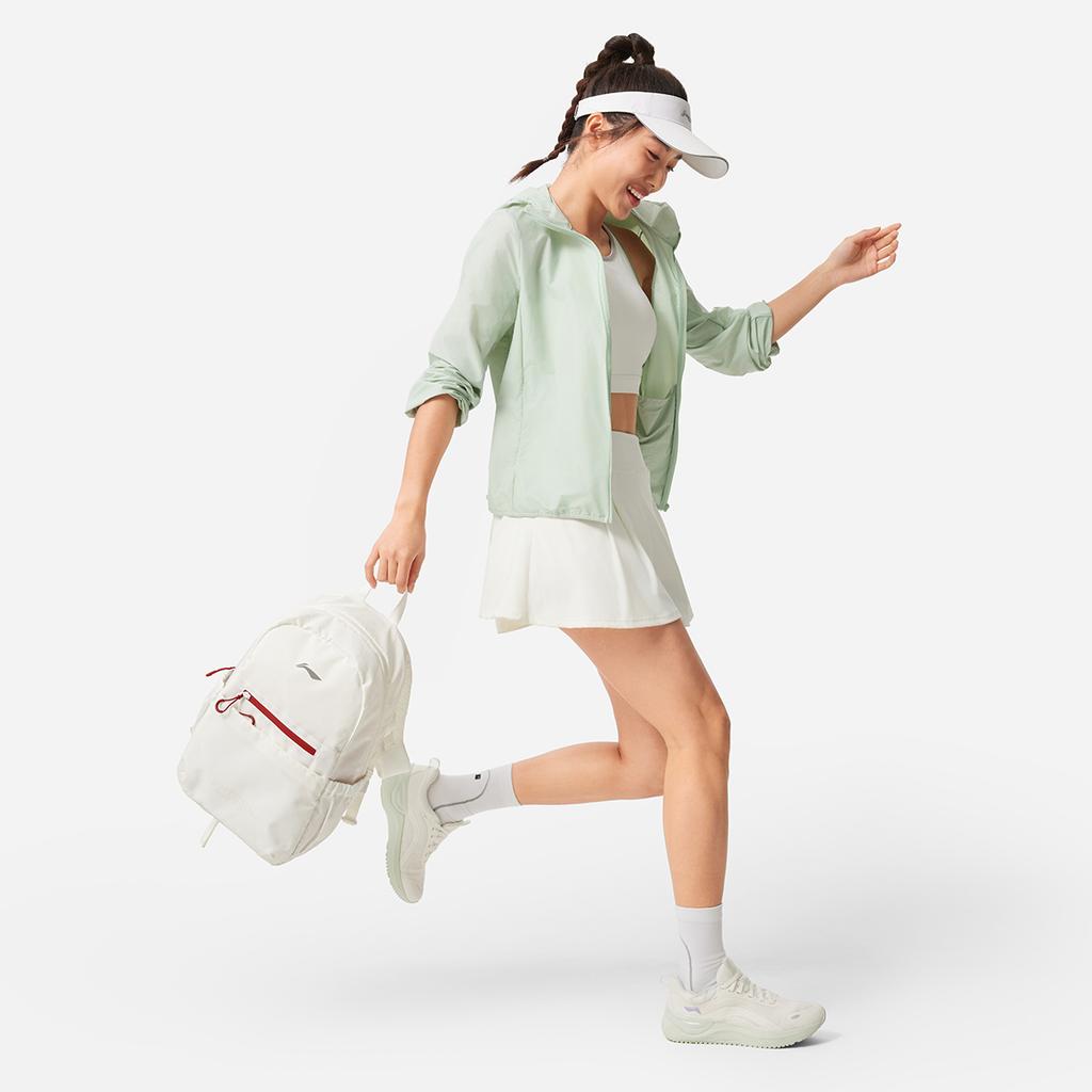 Li Ning Polyester Backpack Unisex Ivory ABSV111-2