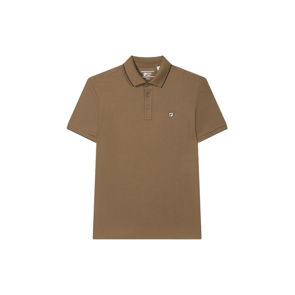 

New FILA Polo Shirt Men s Kangaroo Brown F51M421103A-BN M(170/92A)