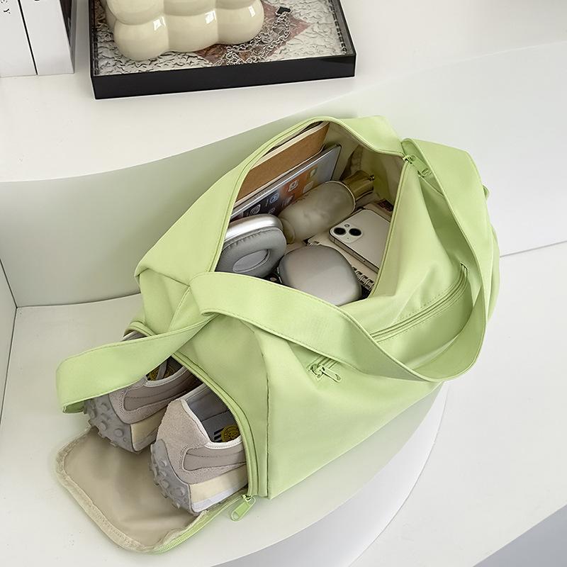 Sports Yoga Fitness Bag Short-Distance Light Travel Bag Large Capacity Women'S Independent Shoe Warehouse Storage Travel Package Printing