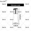 KUNAJIE Stainless Steel & Glass Condiment Dispenser