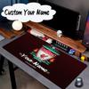 Custom Name Mouse pad Football Liverpool Crest Mouse pad, Gaming Mouse Pad, keyboard pad, Desk Decor for computer notebook Fan Birthday Gift