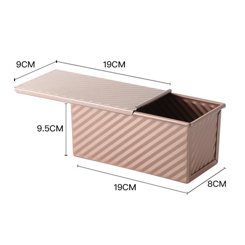 Złota Forma do Chleba i Ciasta z Blachy Węglowej z Pokrywką