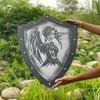 71.12 Cm Templar Shield Valkyrie Viking Shield Dark Angel Warrior Wooden Shield for Cosplay, LARP Best Gift