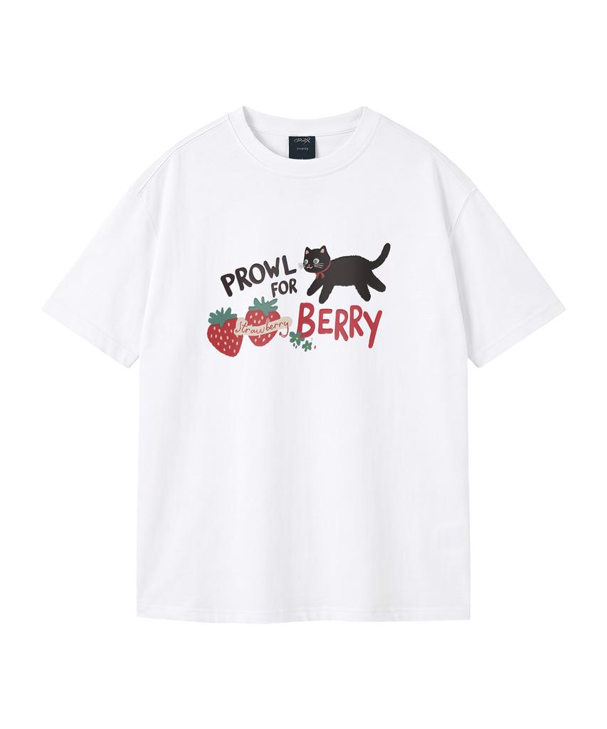WILDROCK Prowl For Berry Pigment Oversized Short Sleeve T-Shirt (Cropped) (Type B)