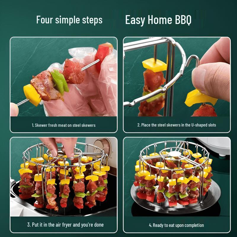 Stainless Steel Air Fryer Vertical Roasting Rack