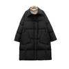 Feather 90 white duck down new national standard women's simple solid color thickened medium and long down jacket women