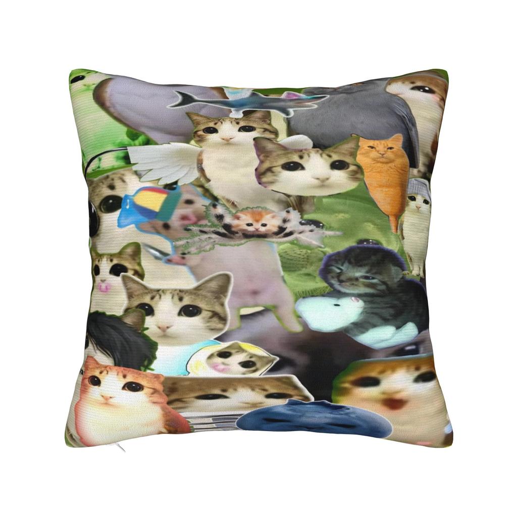 Cat Owl Funny Meowl Cat Meme Pillowcases Morden Pillow Case For Sofa Bedroom Home Decor Custom Pillow Cover