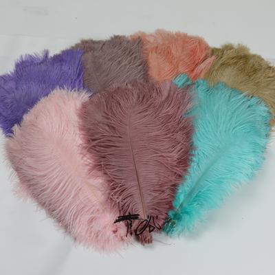 Colored Ostrich Feathers 30-35Cm Stage Performance Wedding Bouquet Decoration Ostrich Feathers