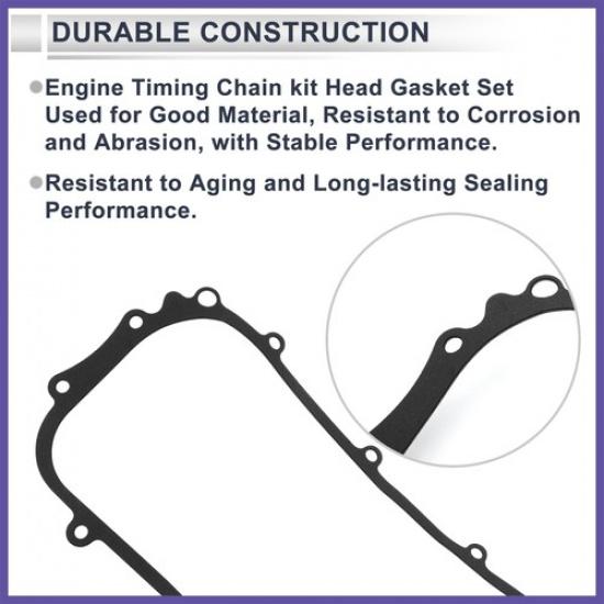 Timing Cover Gasket for Land Rover Discovery Sport 18-2024 1 Pcs Engine