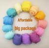 Premium 70S Wool Felt Needling Strips for Felting – Vibrant Colored Blended Wool for Handmade Crafts