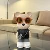 Cartoon Bear Piggy Bank: Creative Modern Ceramic Ornament for Living Room