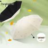 Paradise Ginko Leaf UV Protection Three-Fold Umbrella