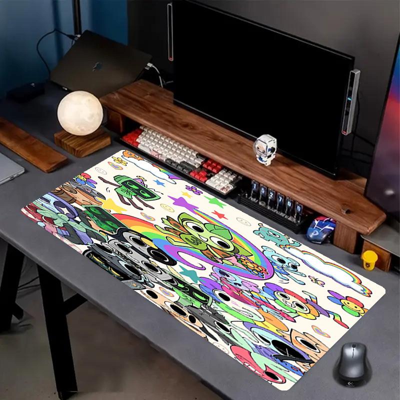 Dandy's World Print Mouse Pad, Anti‑Slip Desktop keyboard Mat, for PC Laptop Gaming Working Daily Use, Cool Festival Surprise Gift