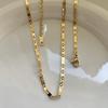 Stainless Steel Gold Plated Chain Necklaces | Dainty Figaro Link Twist Chain Chokers | Waterproof Hypoallergenic Jewelry for Wom