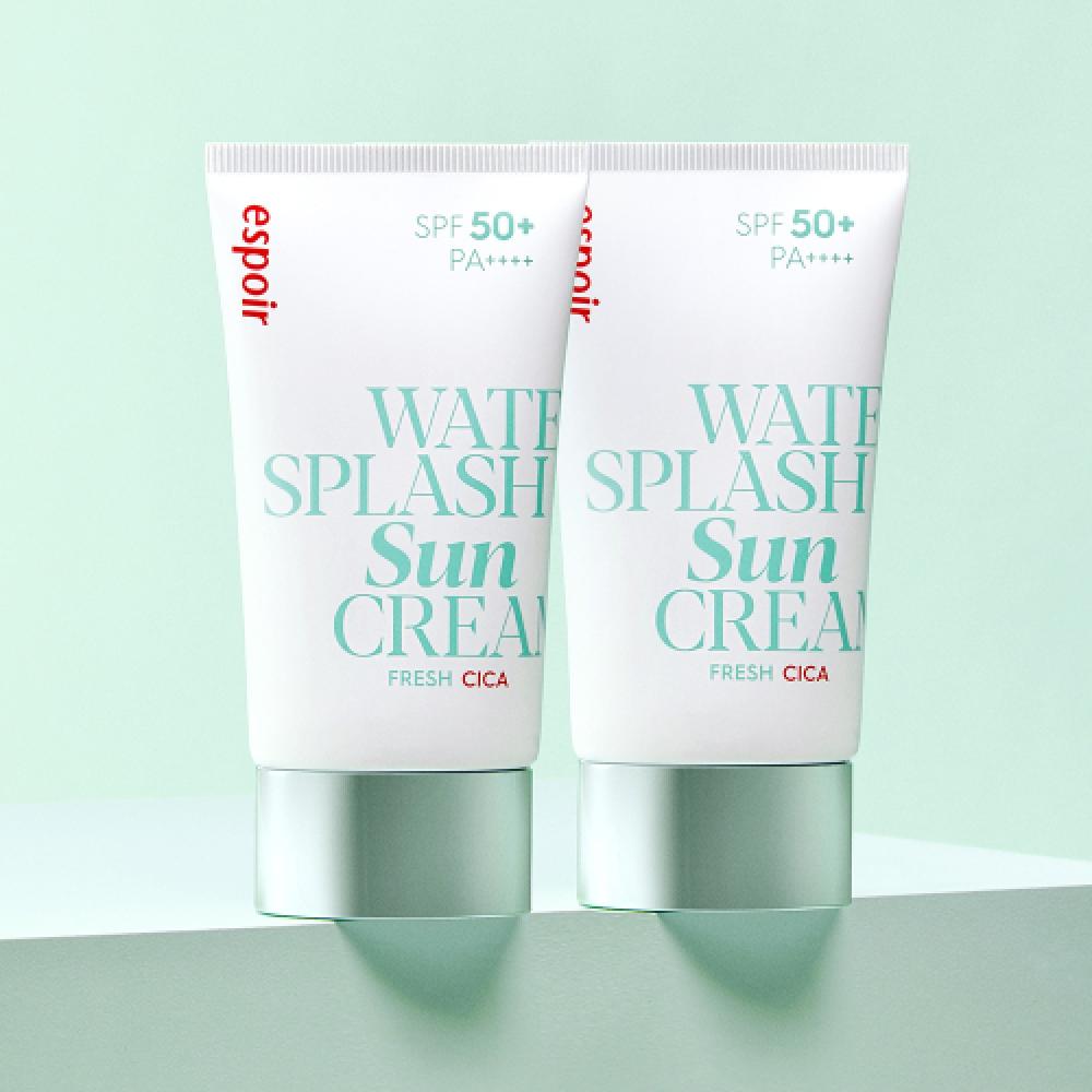 Espoir [1+1 Total 2] Water Splash Sun Cream Fresh Cica 2 Pack Fresh Sika 2 Pack 334011177