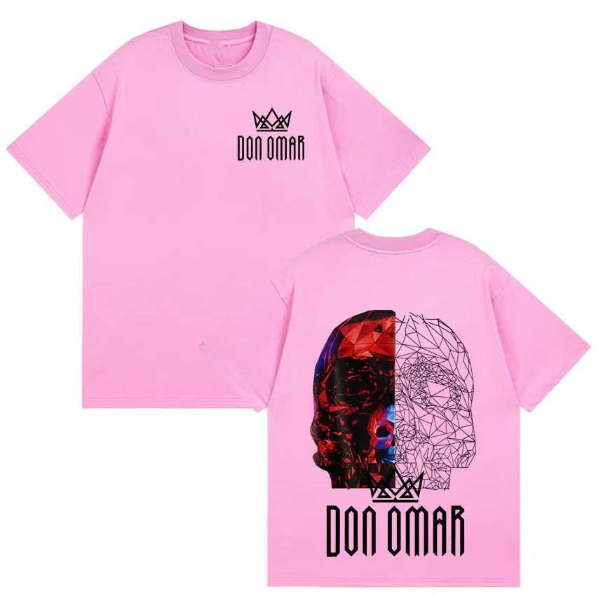 Rapper Don Omar Tour 2026 Print T-shirts Mens Women Aesthetic Tee Shirts Hip Hop Hot Sale O-Neck Gothic Cotton Oversized T-shirts