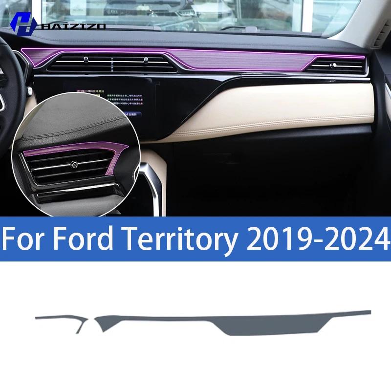 For Ford Territory -2024 Car interior center console protective sticker interior decorative strip TPU protective sticker