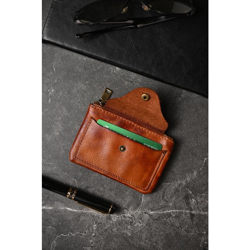 Change Bag Zipper Snap Button Compact Portable Card Bag Wallet