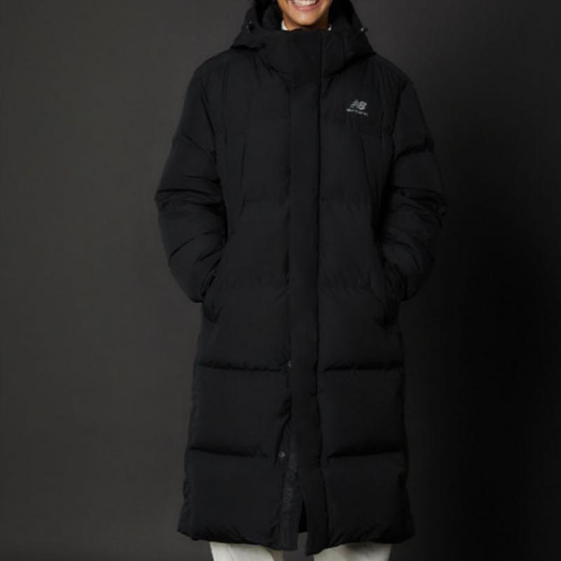 New Balance Half Club  Nbnpc41023 Bk Active Long Goose Down Unisex Padded Jacket