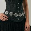 Y2K Gothic Style Women'S Waist Chain Pentagram Metal Decoration Punk Style Halloween Accessories Gifts