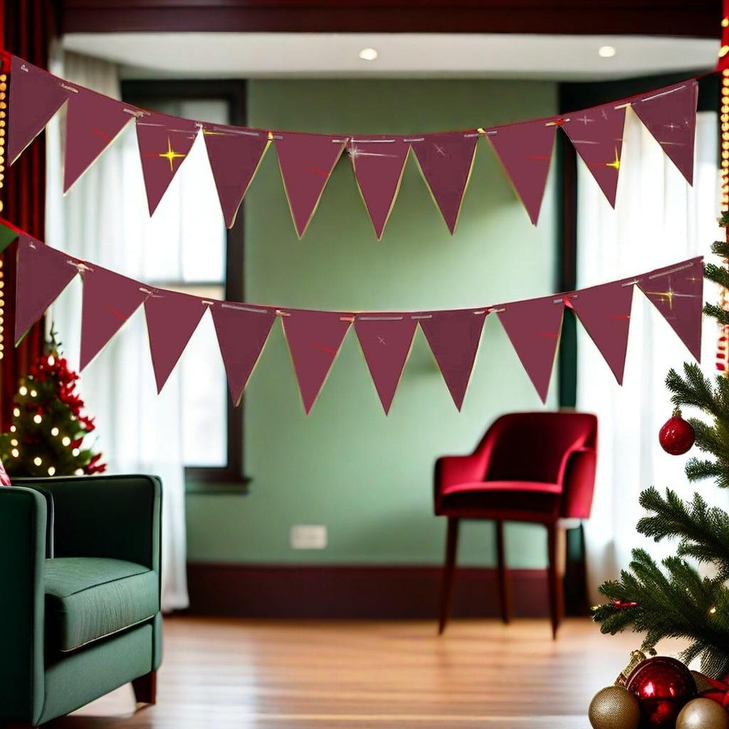 Graduation Decorations Maroon 2026/Maroon Graduation Party Decorations Texas/Burgundy Triangle Bunting Banner Aggie Burgundy Backdrop Birthday