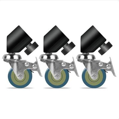 16-22mm Profesyonel Evrensel Pro 3 Tekerlekler Çok fonksiyonlu Fotoğraf Stüdyosu Ağır Aydınlatma Yüzyıl Fotoğraf Aksesuarları
