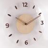 Japanische Massivholz Wanduhr Einfache Transparente Kreative Uhr Wanduhr Wohnzimmer Heimwand Heimdekoration Uhr