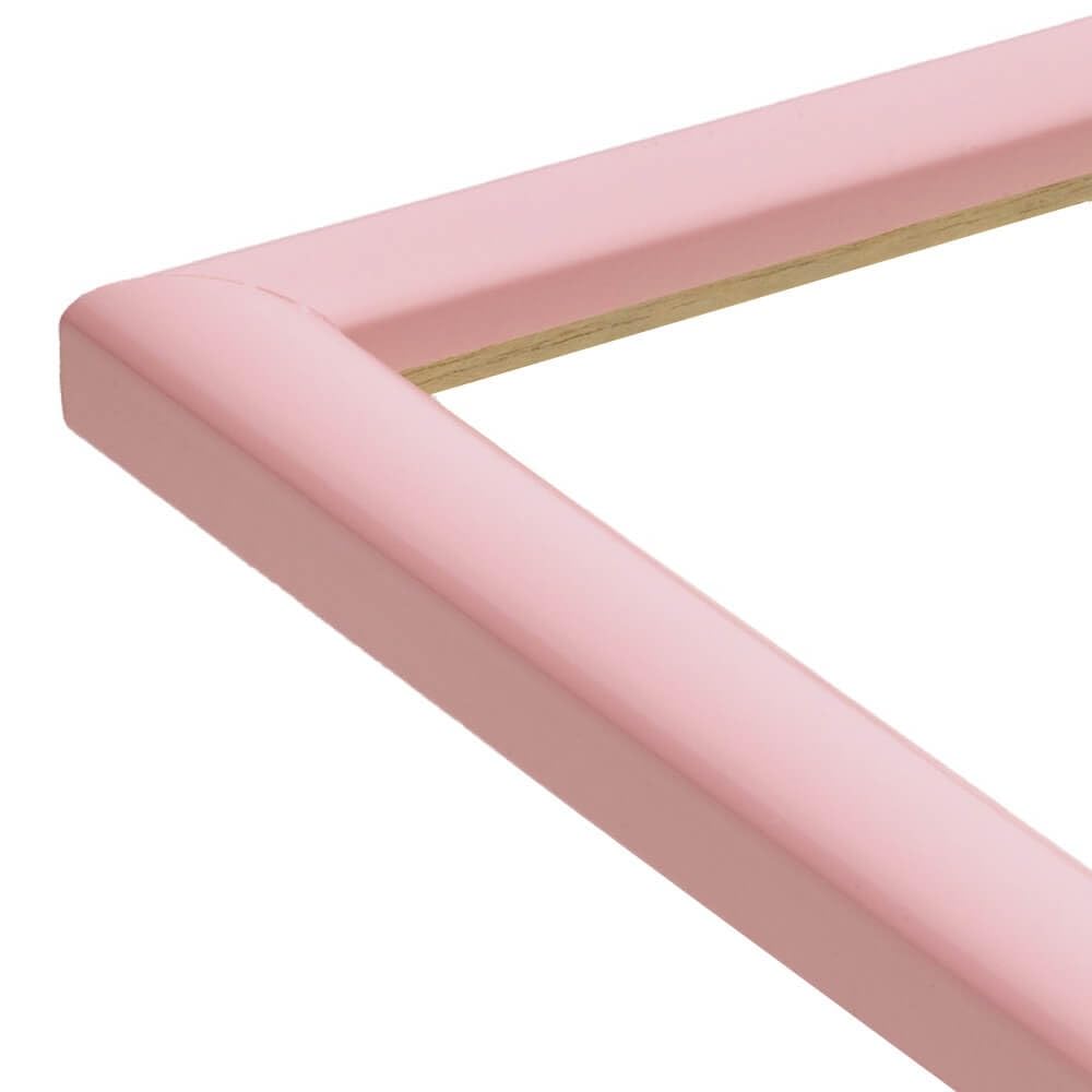 Beverly Wooden Puzzle Frame Pink Wall Hanging Cord Natural Panel 18.2×25.7cm Panel No.1-B Jigsaw Puzzle Frame
