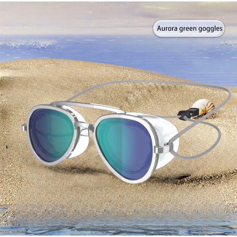 Gafas de natación antivaho de visión completa Gafas de natación antivaho profesionales de ángulo completo Gafas de natación para hombre y mujer Gafas retro