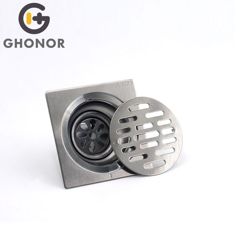 Modern 4-Inch Stainless Steel Polish Floor Drain Strainer Budget-Friendly Shower Drainer for Bathrooms