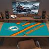 Miami Dolphins Logos Color Mouse Pad Large Gaming Table Cushion Non-slip Laptop Tablet Big Mousepad XXL Mat Mini PC Playmat With Lock edge