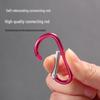 D-Shaped Aviation Aluminum Carabiner for Outdoor Climbing and Water Bottles
