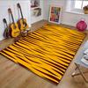 Tiger Striped Pattern Rug Design Patterned Carpet, Non Slip Mat Suitable for Living Room and Bedroom Sofas