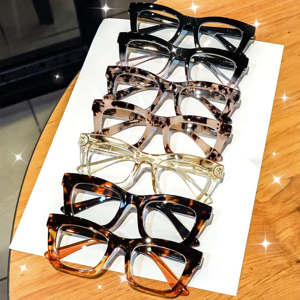 3pcs Classic Minimalist Square Frame Reading Glasses for Women, Suitable for Computer Use - Unisex, Range +1.0X To +4.0X