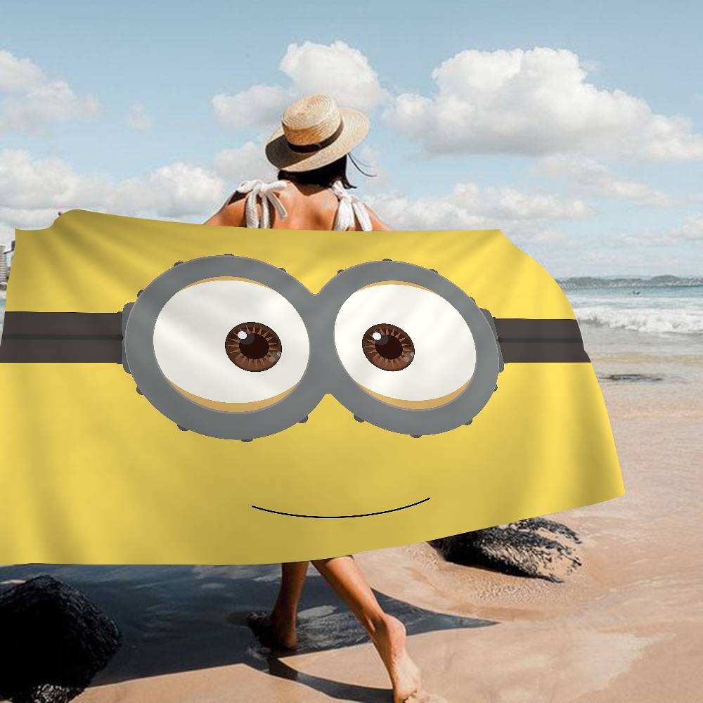 Classic Movie M-Minion Microfiber Printed Beach Towel Mountain Climbing Yoga Beach Swimming Running Absorbent Soft Towel