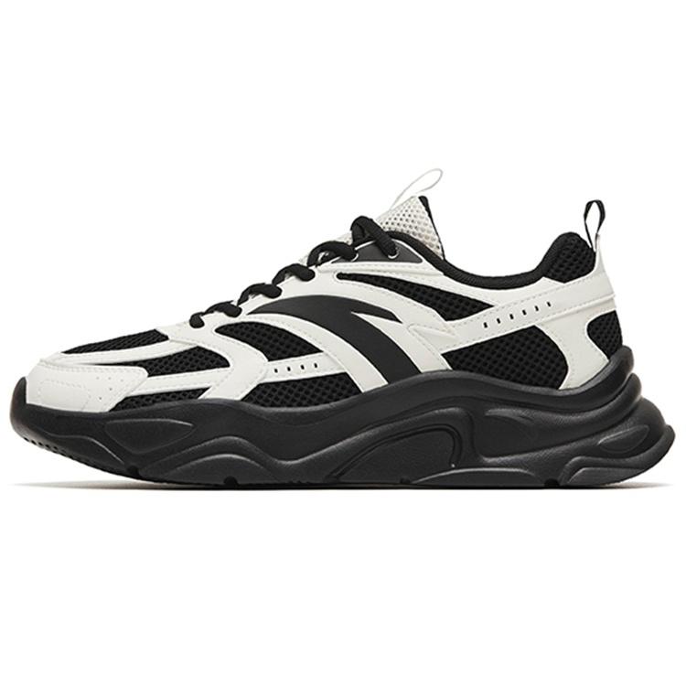 (WMNS) ANTA Life Series Lightweight Casual Sneakers Black White Women s 122258891-3 EU 35.5