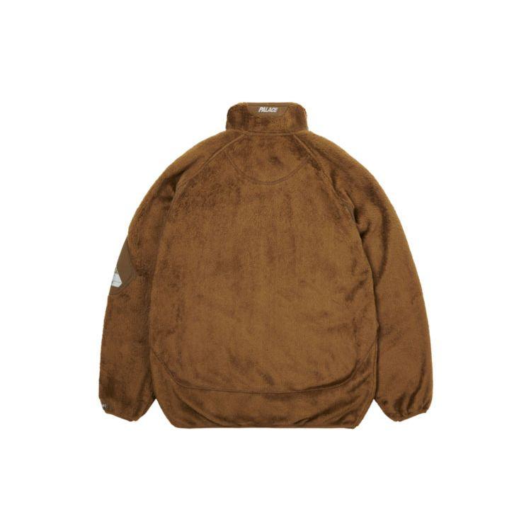 Palace Polartec High Loft Track Jacket Brown Unisex Outerwear P21JK013