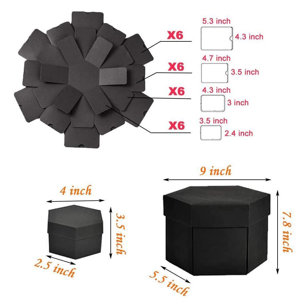 Photo Album Box DIY Scrapbook Lovely Surprise Explosion Couple Box Love Memory Anniversary Valentine's Day Girl Love Gift