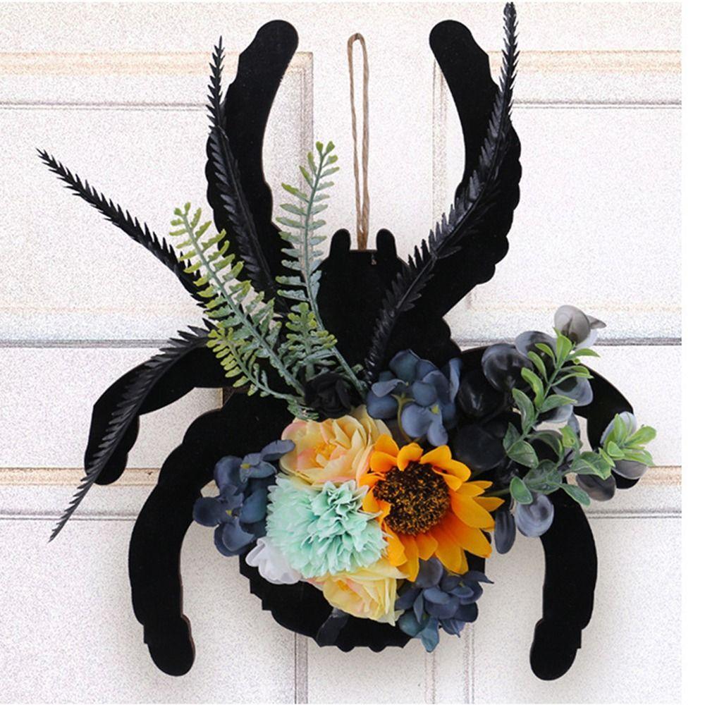 Creative Halloween Door Decorations Wooden Halloween Door Wreath Festival Decor
