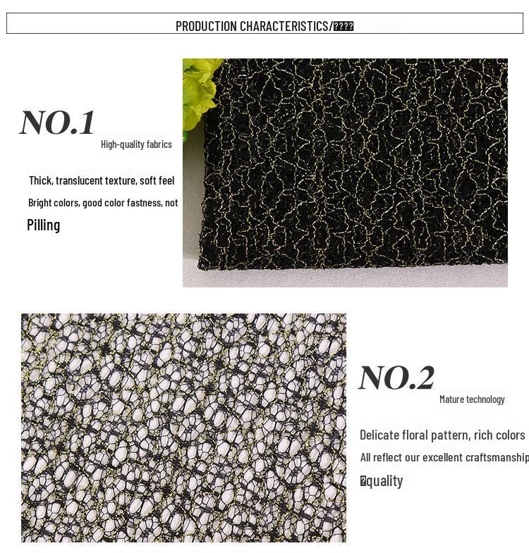 Gold Thread Irregular Weave Large Mesh Coarse Fabric for Toys, Shoes, Hats & Formal Wear