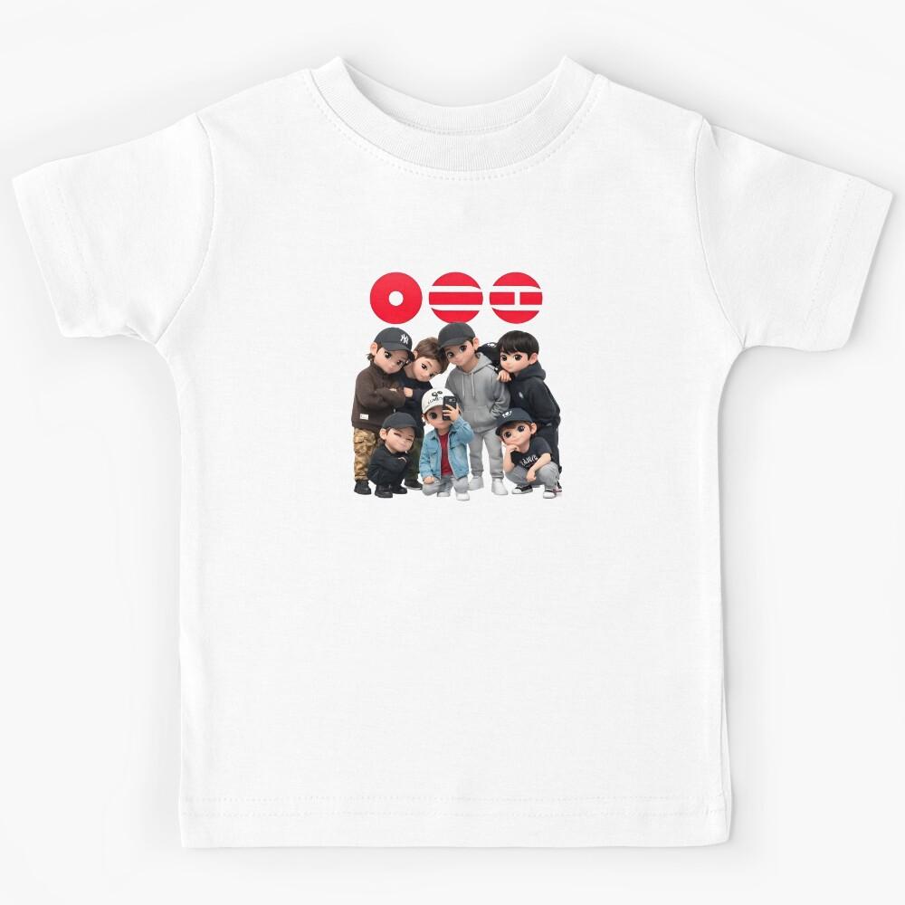 K-pop group Style- Inspired Soft Aesthetic Design Kids T-Shirt 160