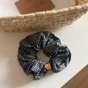 Korean Blue Plaid Scrunchie: Stylish Hair Tie & Accessory